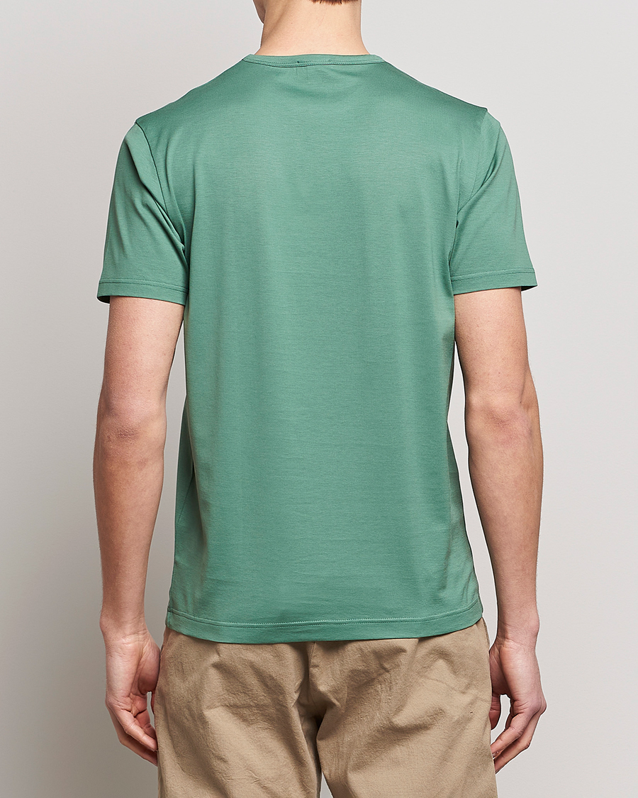 Herre | T-Shirts | Sunspel | Crew Neck Cotton Tee Thyme