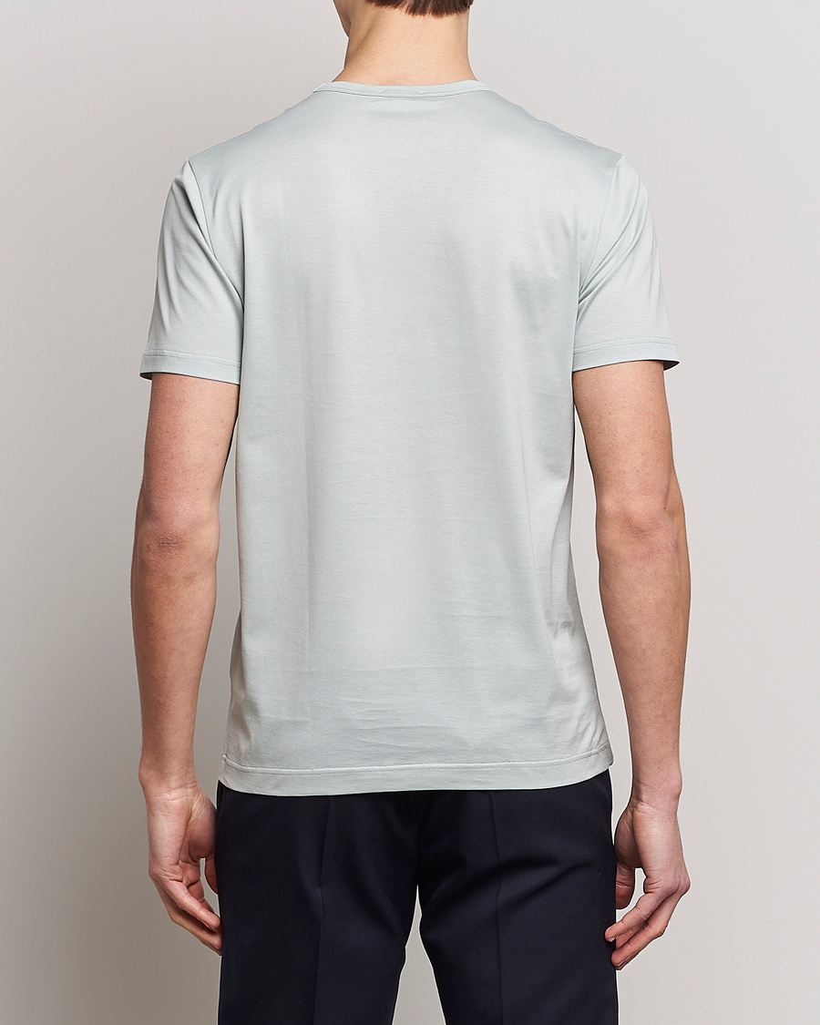 Herre | T-Shirts | Sunspel | Crew Neck Cotton Tee Laurel