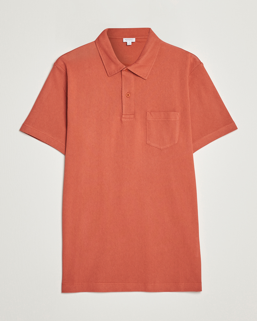 Herre | Pikéer | Sunspel | Riviera Polo Shirt Burnt Sienna