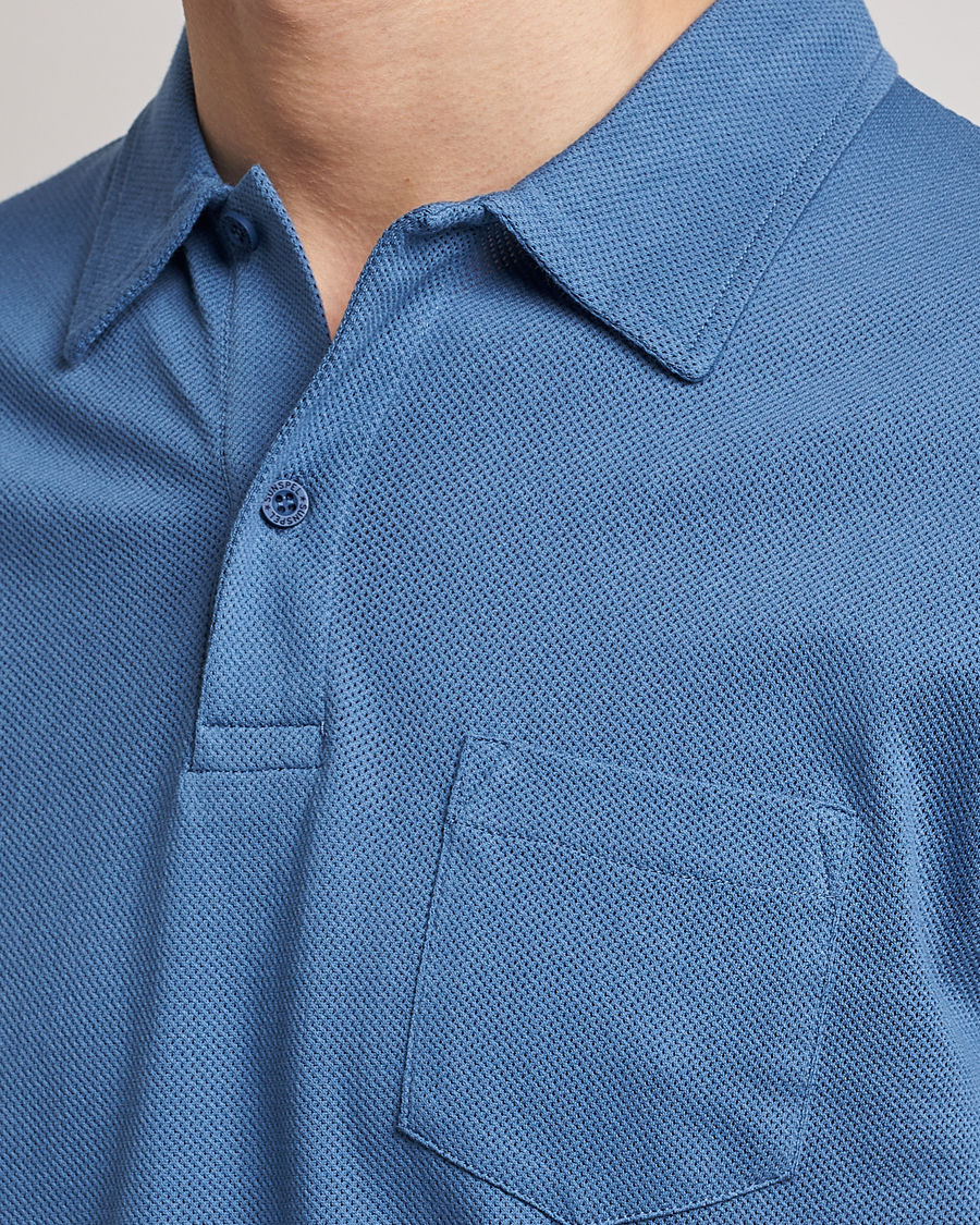 Herre | Pikéer | Sunspel | Riviera Polo Shirt Blue Stone