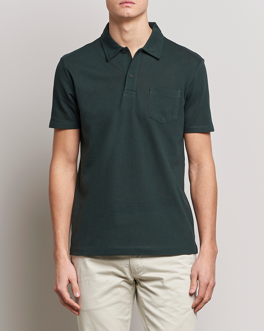 Herre | Pikéer | Sunspel | Riviera Polo Shirt Seaweed