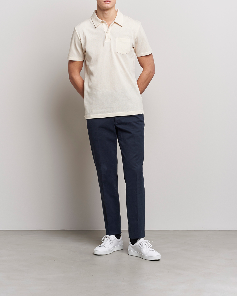 Herre | Pikéer | Sunspel | Riviera Polo Shirt Undyed