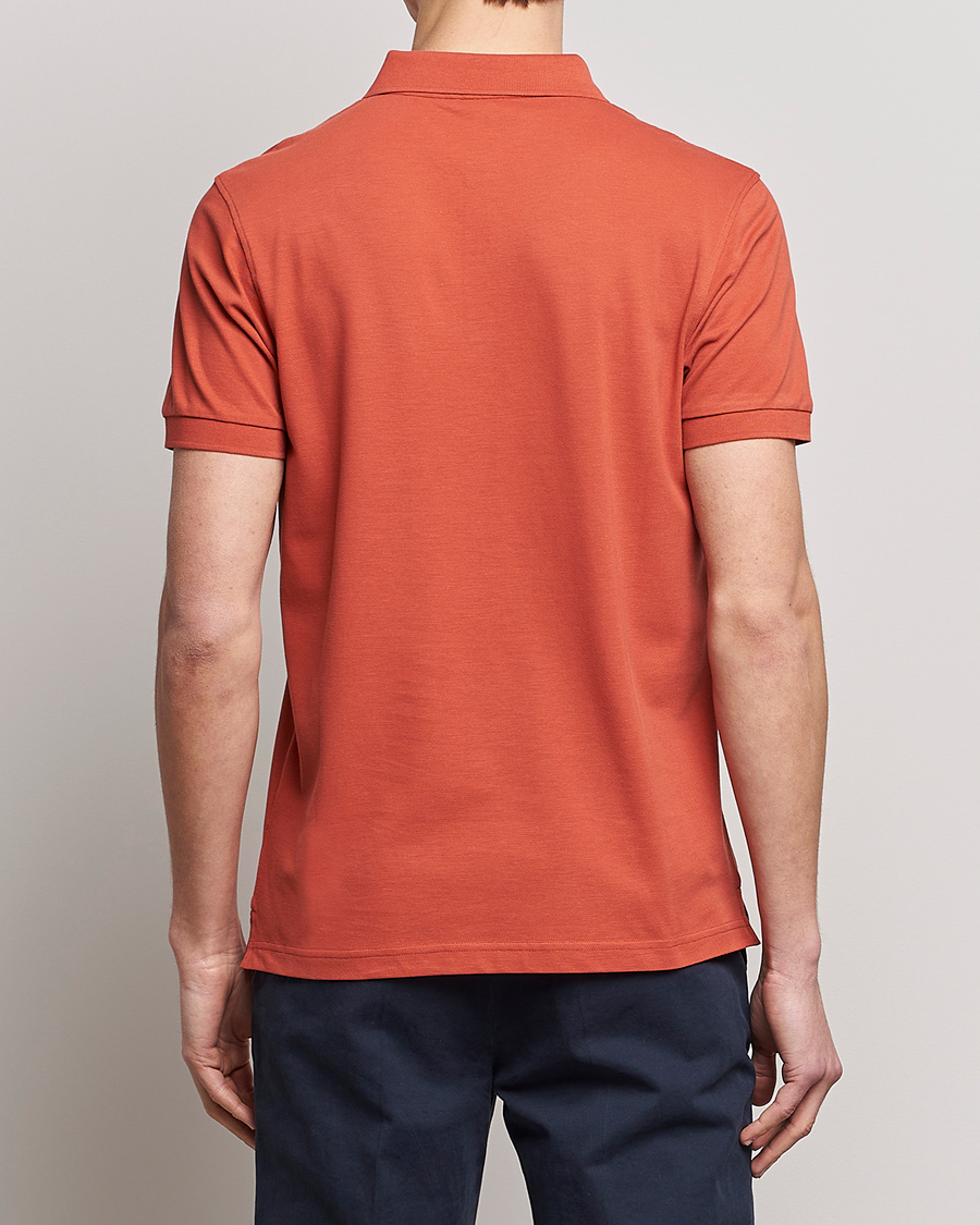 Herre | Pikéer | Sunspel | Short Sleeve Pique Polo Burnt Sienna