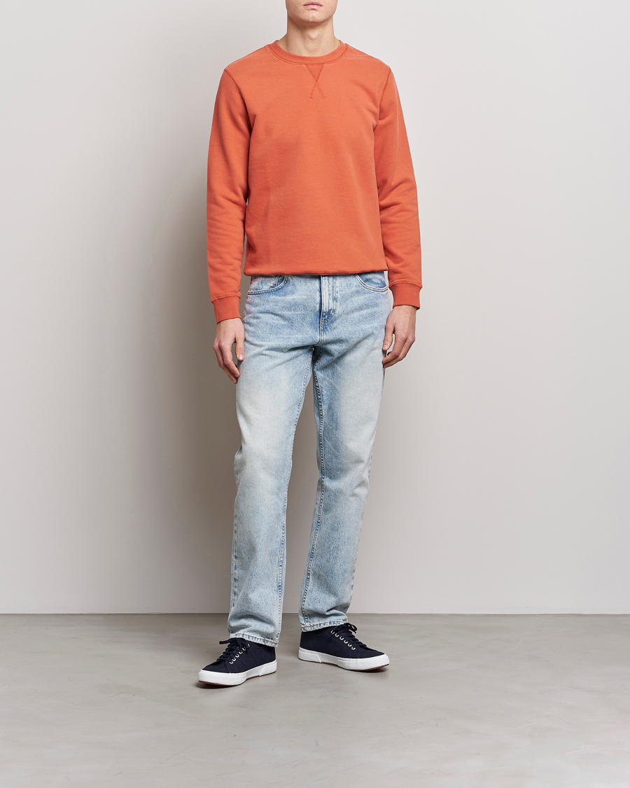 Herre | Gensere | Sunspel | Loopback Sweatshirt Burnt Sienna
