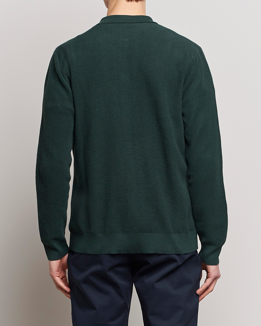 Herre | Gensere | Sunspel | Knitted Cotton Jacket Seaweed