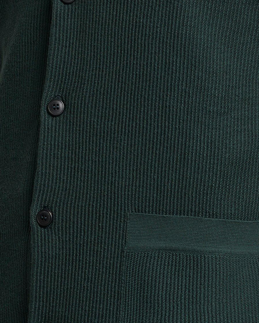 Herre | Gensere | Sunspel | Knitted Cotton Jacket Seaweed