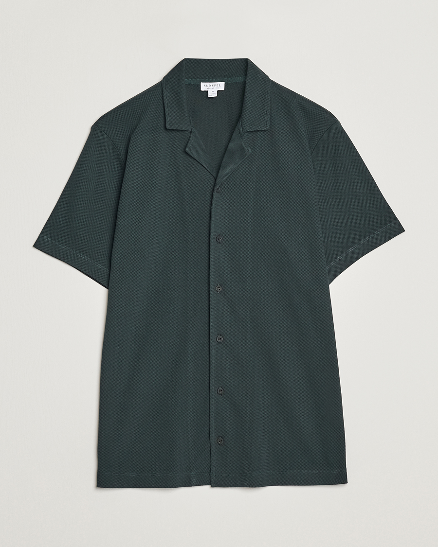 Herre | Pikéer | Sunspel | Riviera Resort Shirt Seaweed