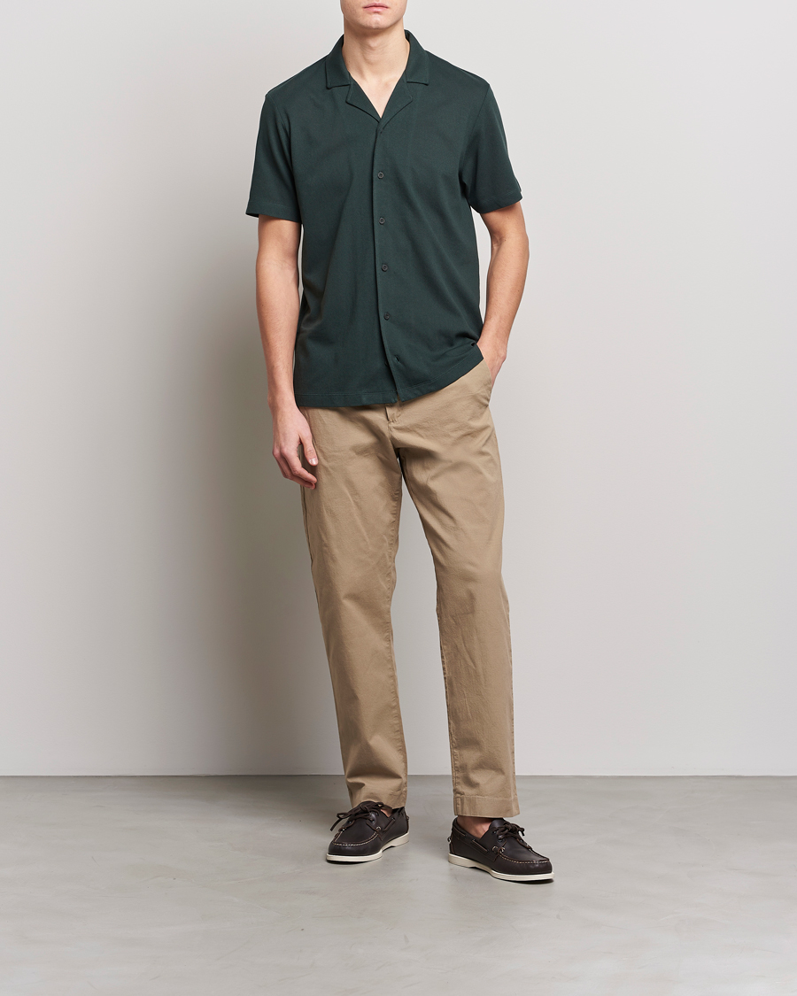 Herre | Pikéer | Sunspel | Riviera Resort Shirt Seaweed