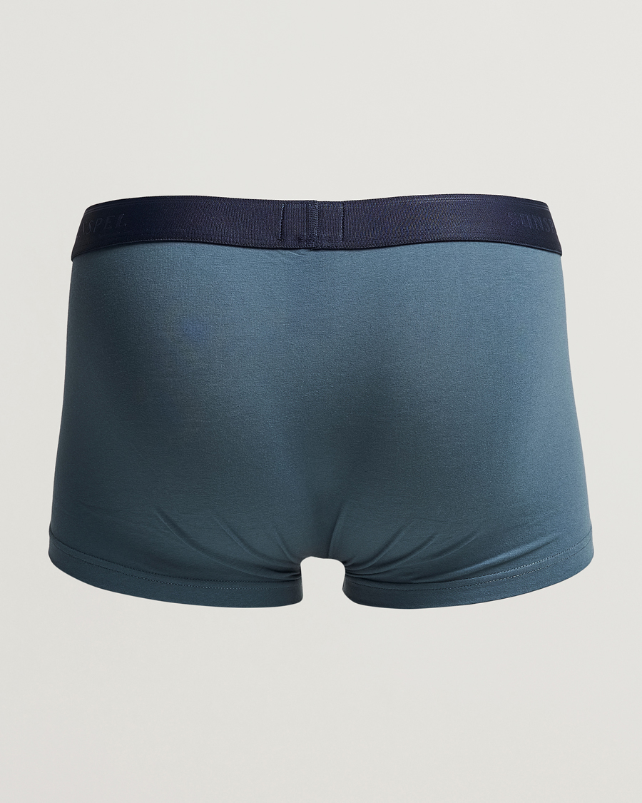 Herre | Undertøy | Sunspel | Cotton Stretch Trunk Dark Petrol