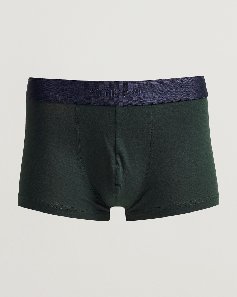 Herre | Undertøy | Sunspel | Cotton Stretch Trunk Seaweed