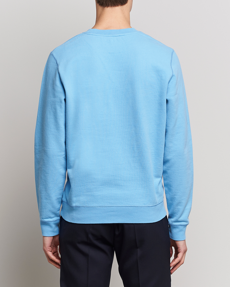 Herre | Gensere | Sunspel | Loopback Sweatshirt Ocean Blue