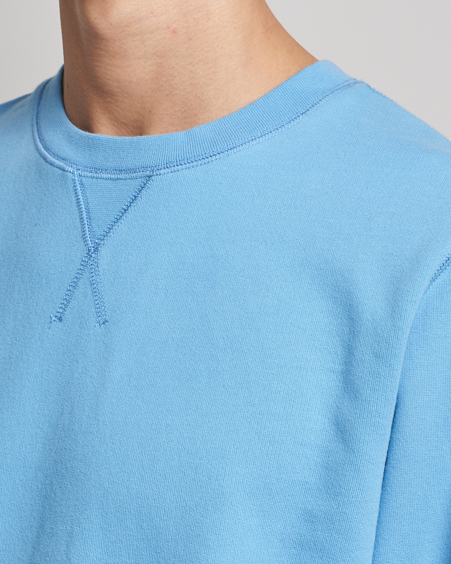 Herre | Gensere | Sunspel | Loopback Sweatshirt Ocean Blue