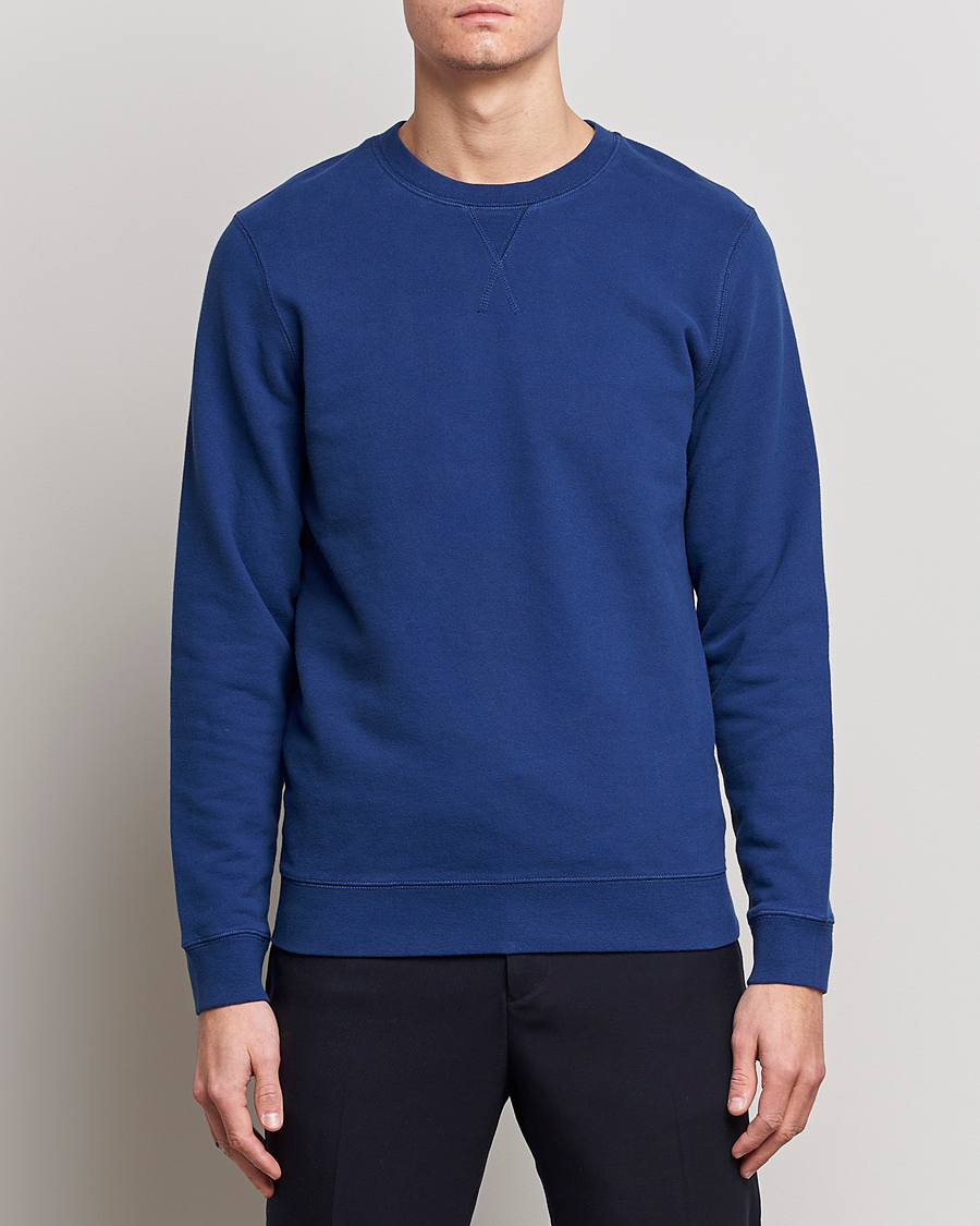 Herre | Gensere | Sunspel | Loopback Sweatshirt Space Blue