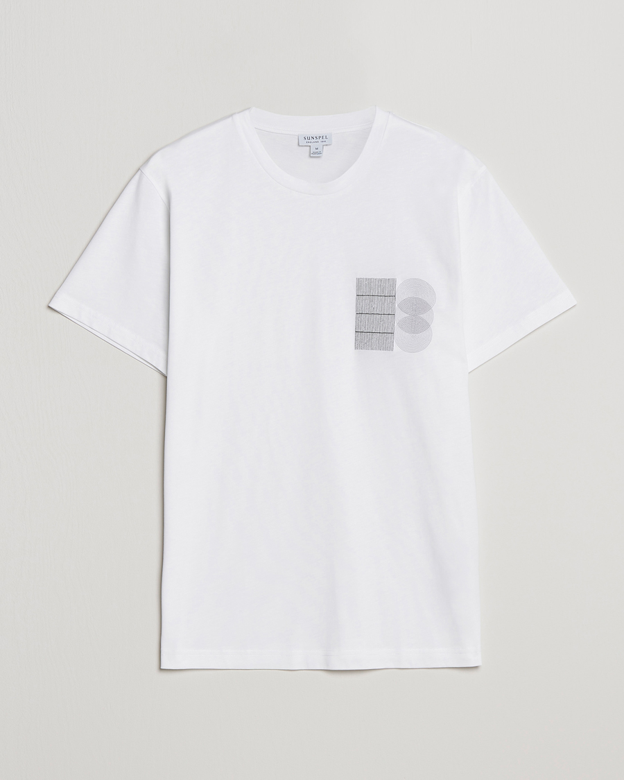 Herre | T-Shirts | Sunspel | Craig Ward Colab Riviera T-Shirt White