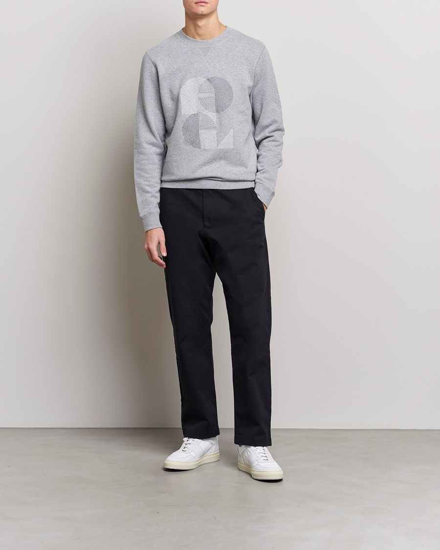 Herre | Gensere | Sunspel | Craig Ward Colab Loopback Sweatshirt Grey Melange