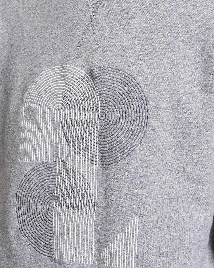Herre | Gensere | Sunspel | Craig Ward Colab Loopback Sweatshirt Grey Melange