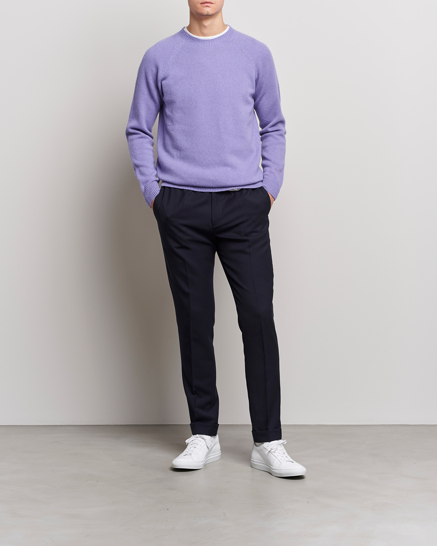 Herre | Gensere | Sunspel | Lambswool Crewneck Heather