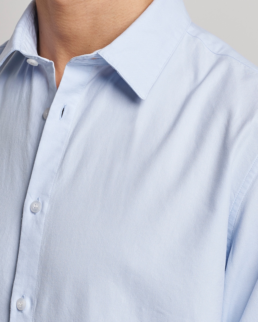 Herre | Skjorter | Sunspel | Casual Oxford Shirt Light Blue
