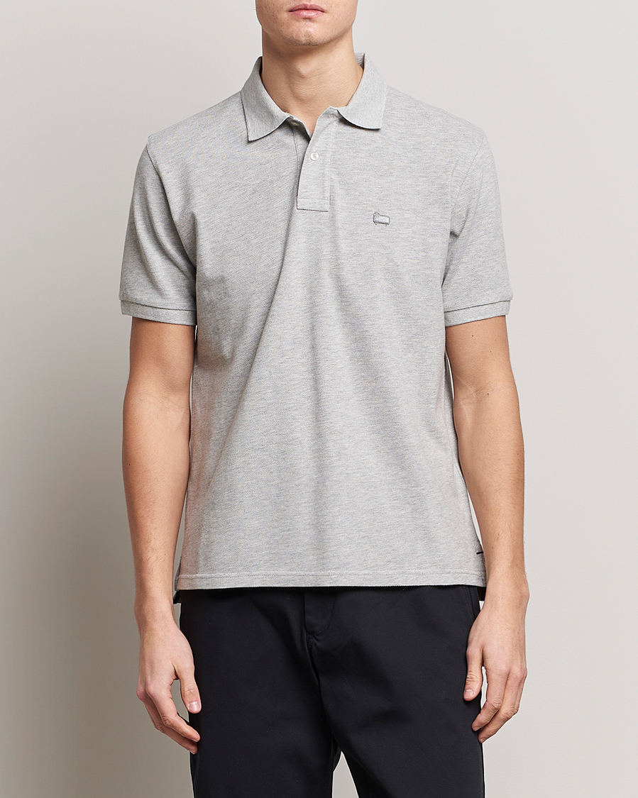 Herre |  | Woolrich | Classic American Polo Light Grey Melange