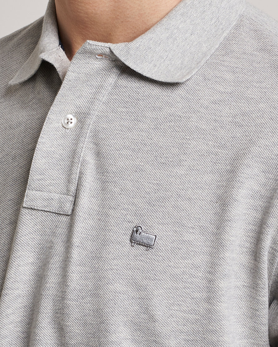 Herre | Pikéer | Woolrich | Classic American Polo Light Grey Melange