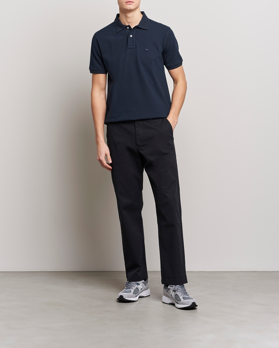 Herre | Pikéer | Woolrich | Classic American Polo Melton Blue