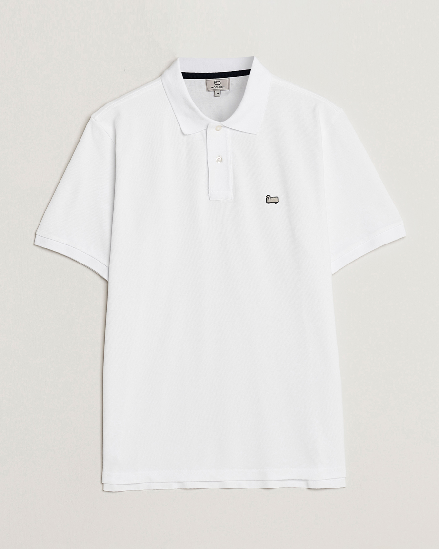 Herre | Pikéer | Woolrich | Classic American Polo Bright White