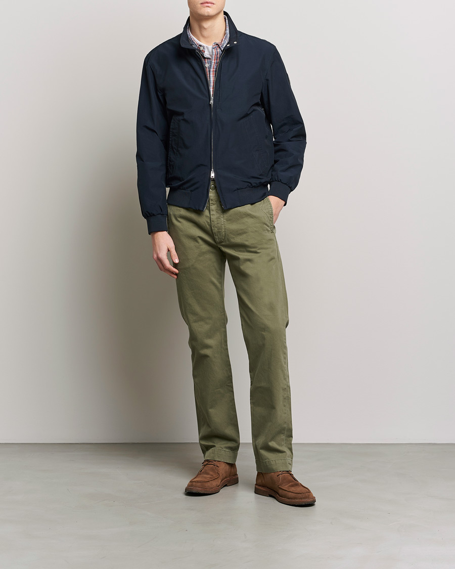 Herre | Jakker | Woolrich | Cruiser Eco Cotton Bomber Jacket Melton Blue
