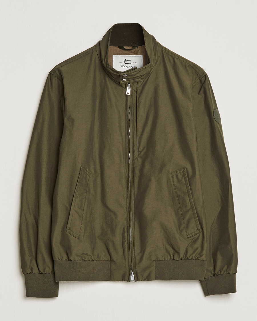 Herre | Jakker | Woolrich | Cruiser Eco Cotton Bomber Jacket Dark Green