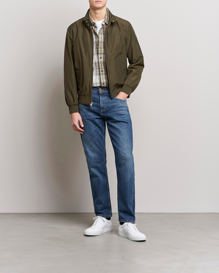 Herre | Jakker | Woolrich | Cruiser Eco Cotton Bomber Jacket Dark Green