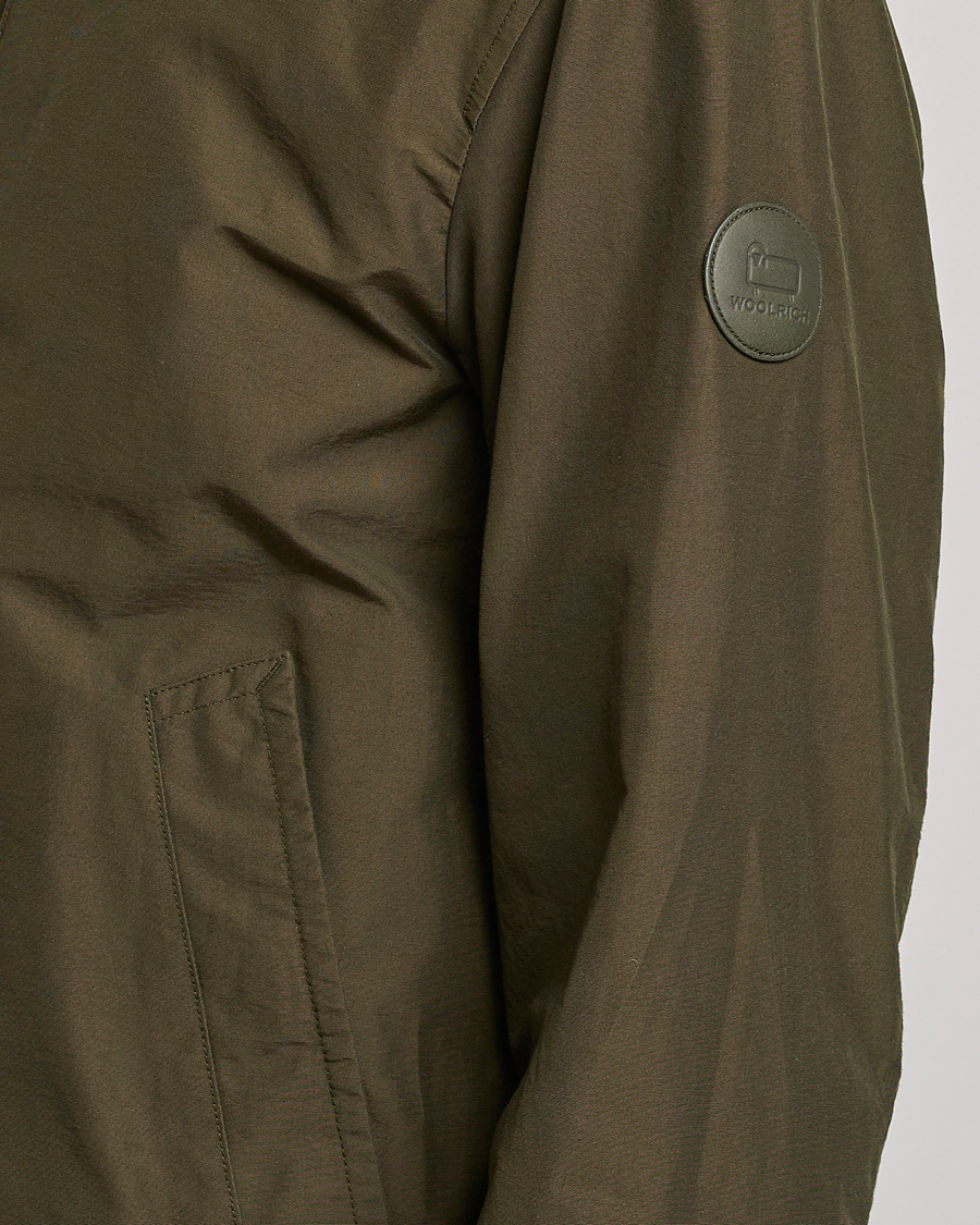 Herre | Jakker | Woolrich | Cruiser Eco Cotton Bomber Jacket Dark Green