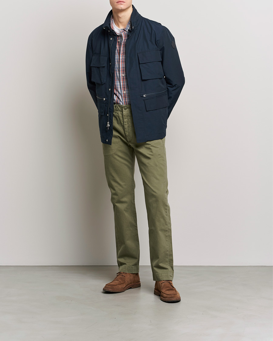 Herre | Jakker | Woolrich | Cruiser Eco Field Jacket Melton Blue