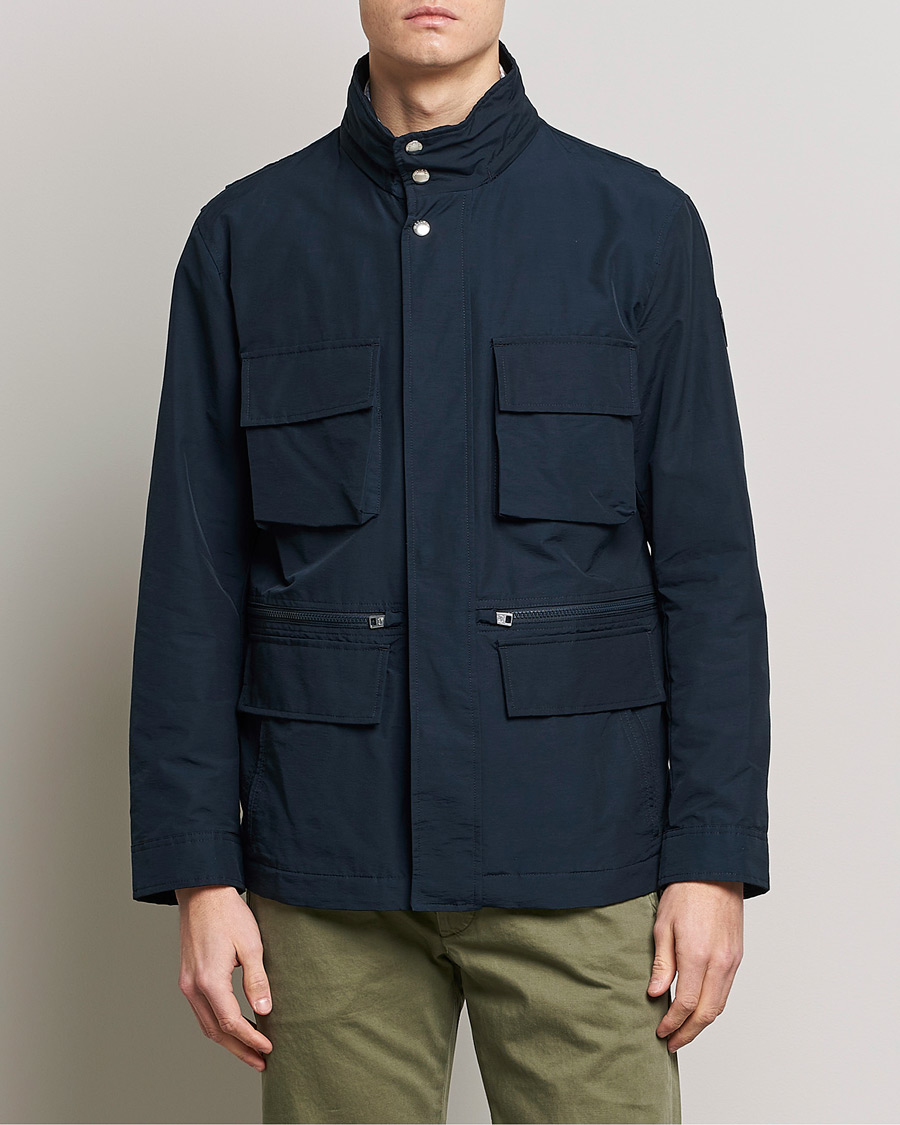 Herre | Jakker | Woolrich | Cruiser Eco Field Jacket Melton Blue