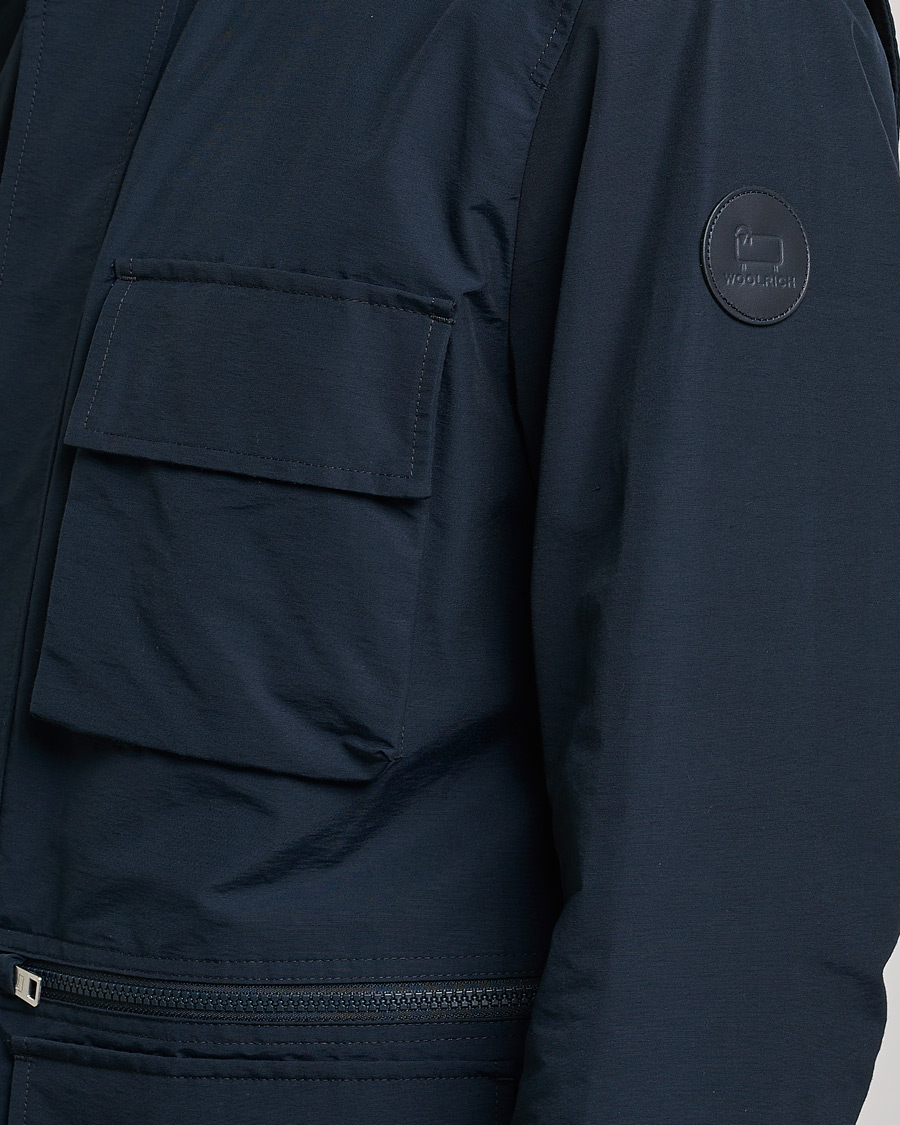 Herre | Jakker | Woolrich | Cruiser Eco Field Jacket Melton Blue