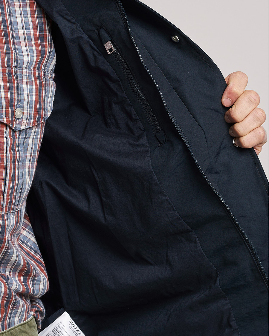 Herre | Jakker | Woolrich | Cruiser Eco Field Jacket Melton Blue