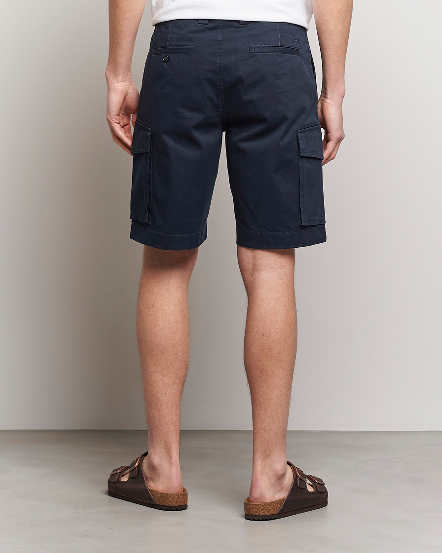 Herre | Shorts | Woolrich | Classic Cargo Shorts Melton Blue