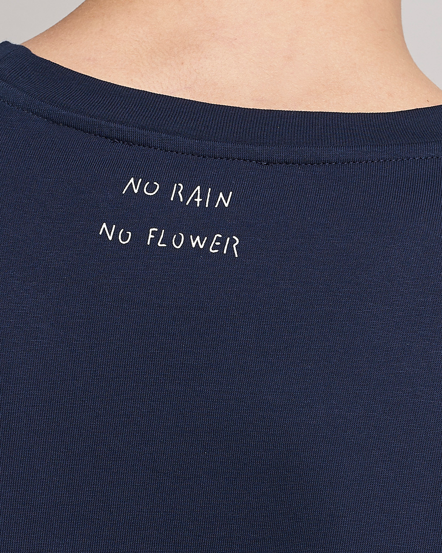 Herre | T-Shirts | Lardini | Fiore Tasca Printet Logo T-Shirt Navy