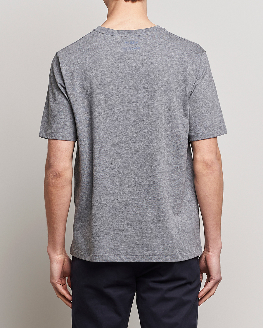 Herre | T-Shirts | Lardini | Fiore Tasca Printet Logo T-Shirt Grey