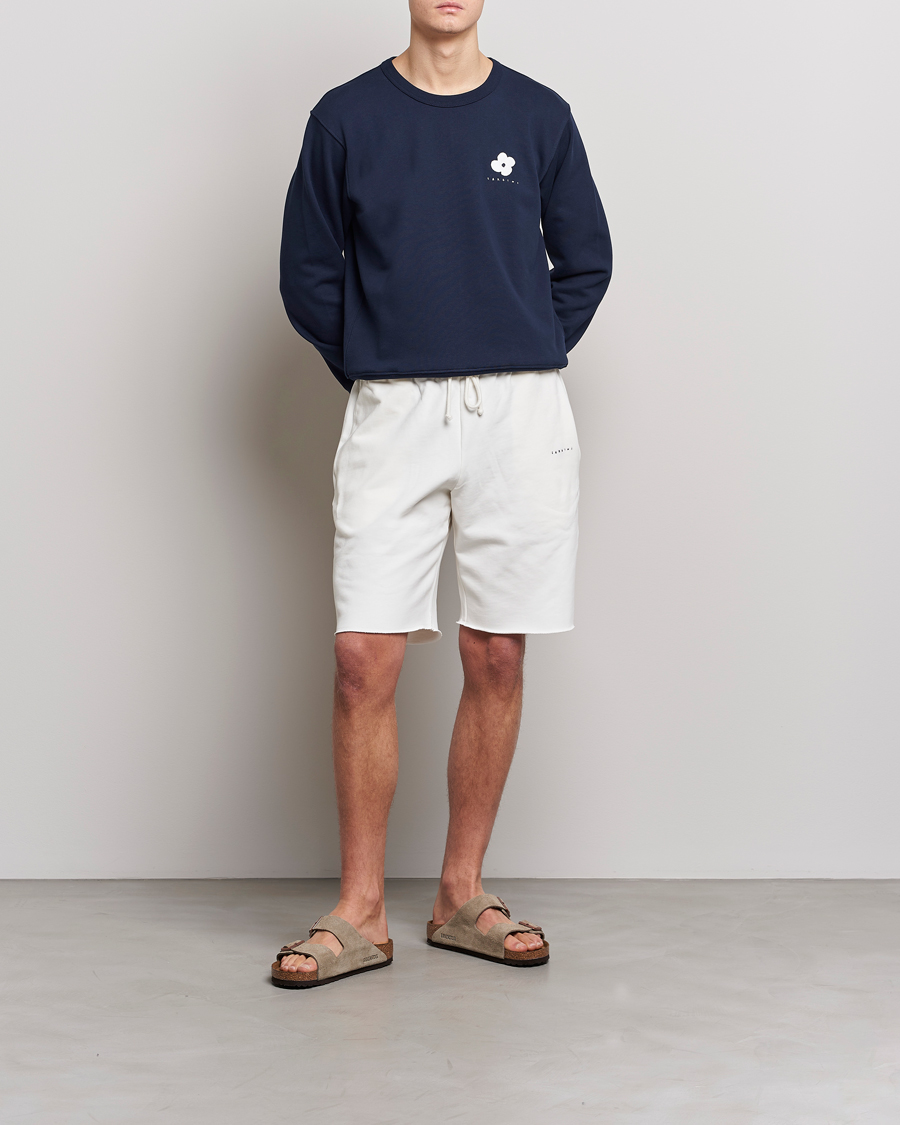 Herre | Gensere | Lardini | Cotton Embroidery Logo Sweatshirt Navy