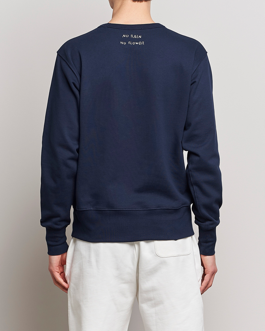 Herre | Gensere | Lardini | Cotton Embroidery Logo Sweatshirt Navy