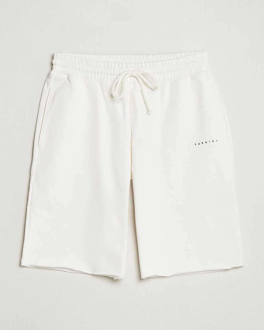 Herre | Shorts | Lardini | Cotton Embroidery Shorts White