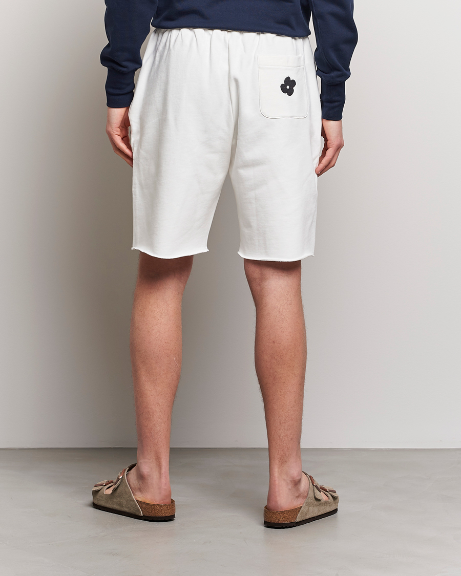 Herre | Shorts | Lardini | Cotton Embroidery Shorts White