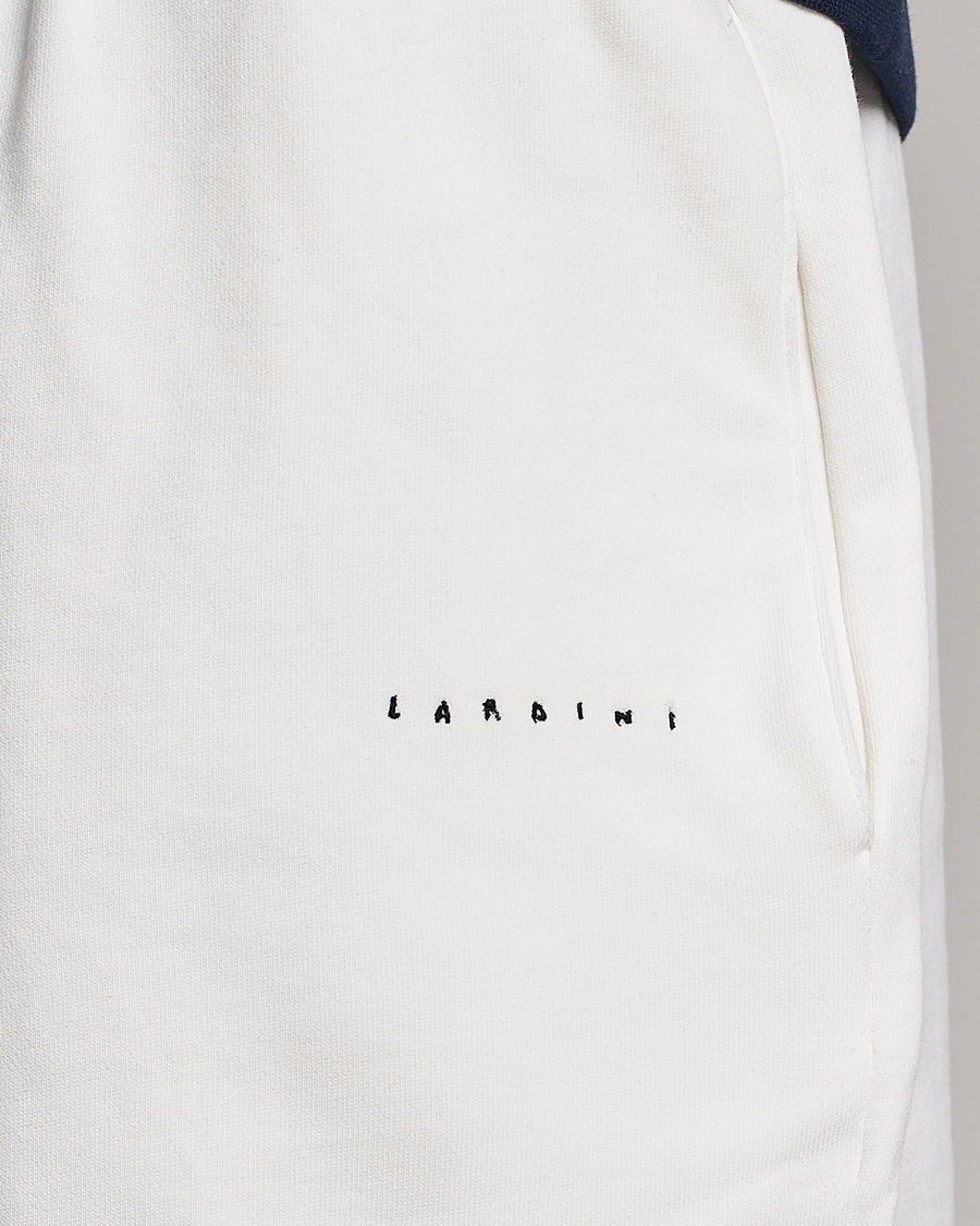 Herre | Shorts | Lardini | Cotton Embroidery Shorts White