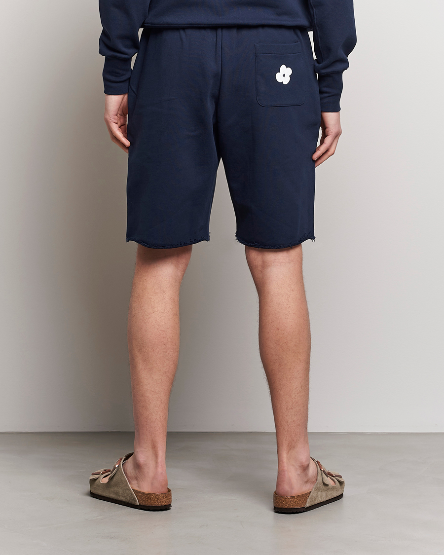 Herre | Shorts | Lardini | Cotton Embroidery Shorts Navy
