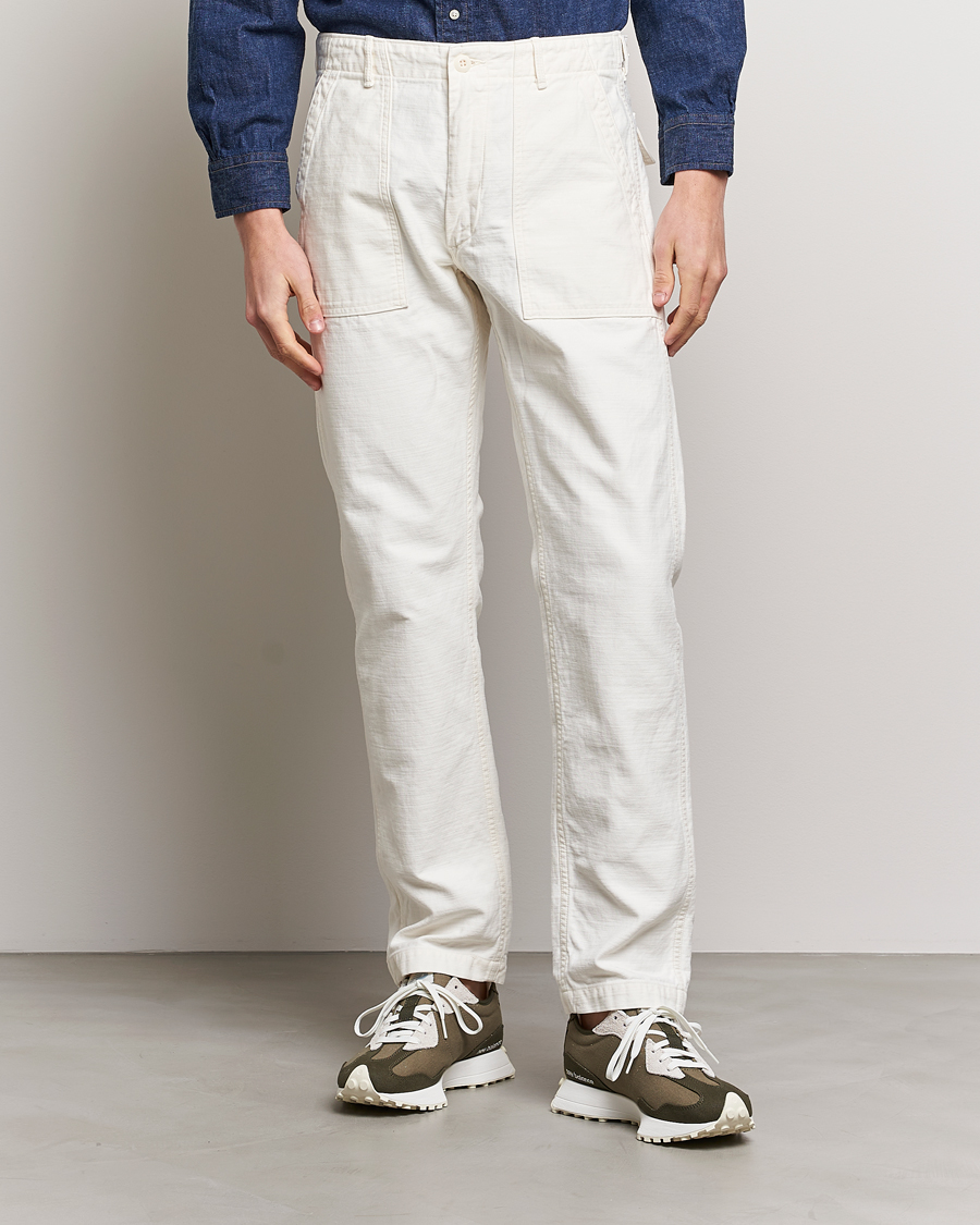 Herre | Avdelinger | orSlow | Slim Fit Original Sateen Fatigue Pants Ecru