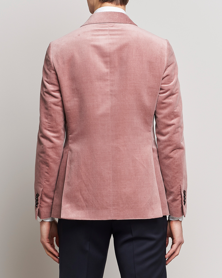 Herre | Dressjakker | Lardini | Summer Velvet Dinner Jacket Soft Pink