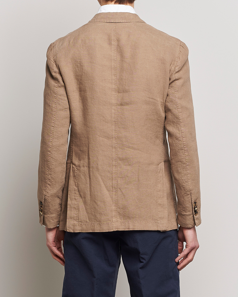 Herre | Dressjakker | Lardini | Patch Pocket Linen Blazer Beige