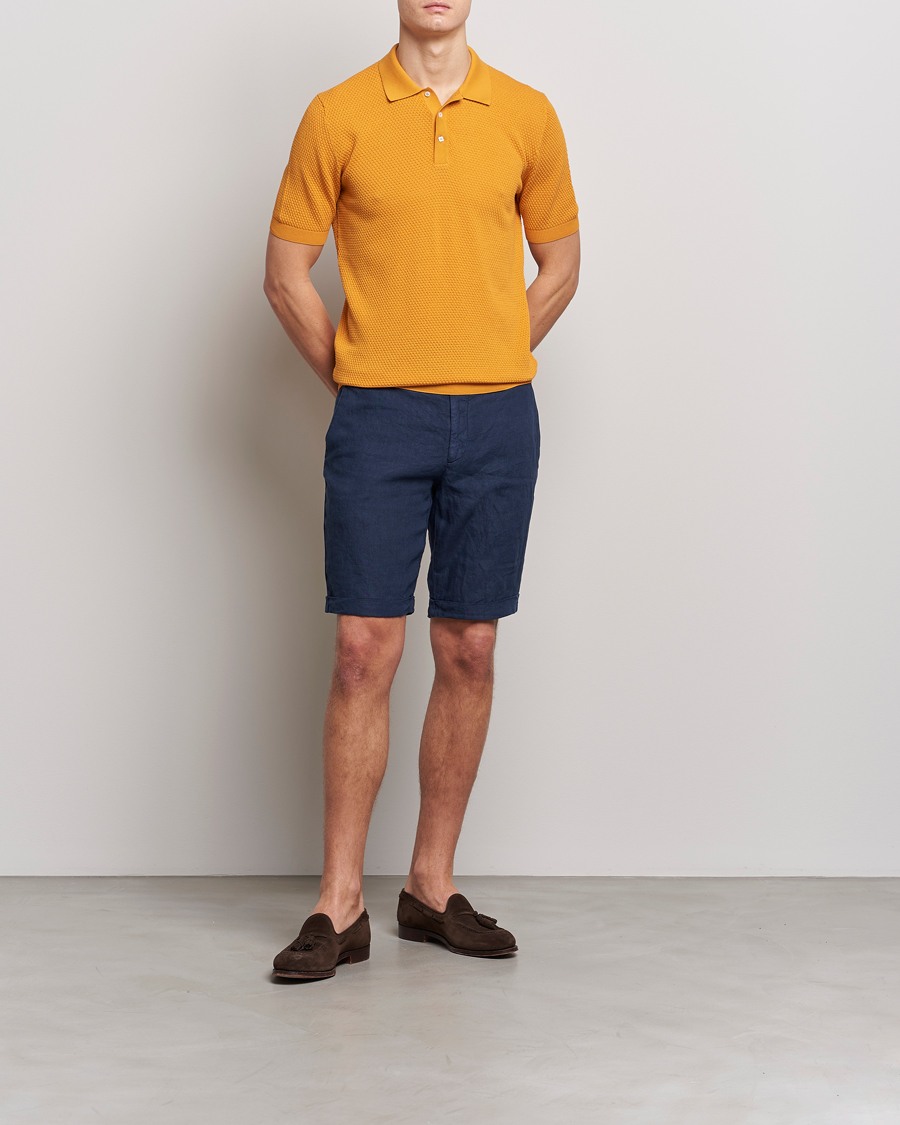 Herre | Shorts | Lardini | Linen Shorts Navy