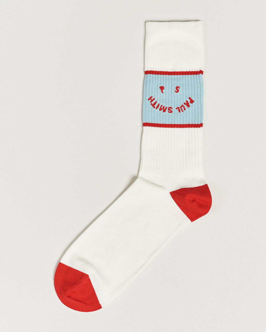 Herre | Undertøy | Paul Smith | PS Face Sock Off White