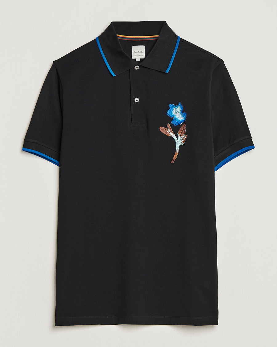 Herre | Pikéer | Paul Smith | Floral Polo Black