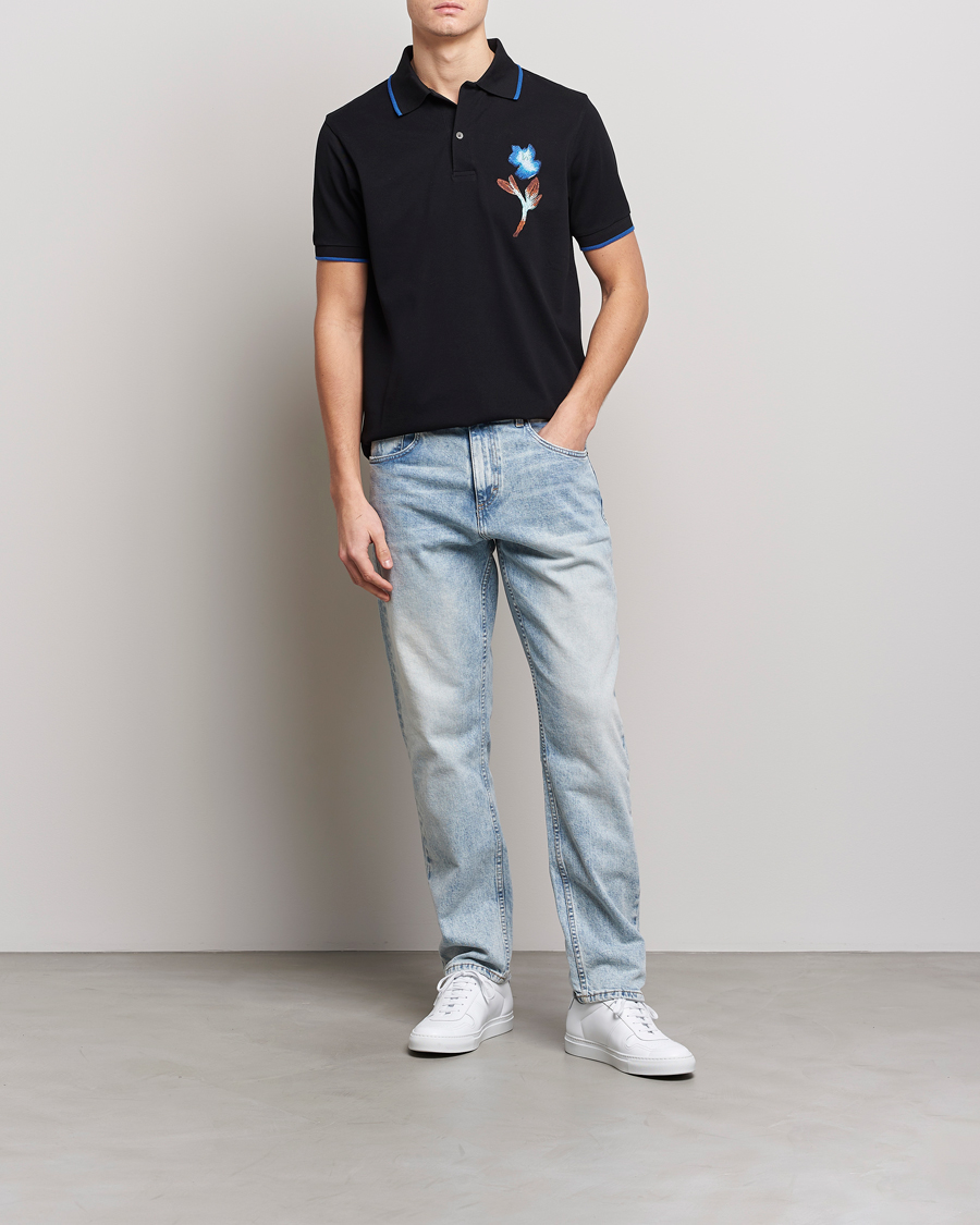 Herre | Pikéer | Paul Smith | Floral Polo Black
